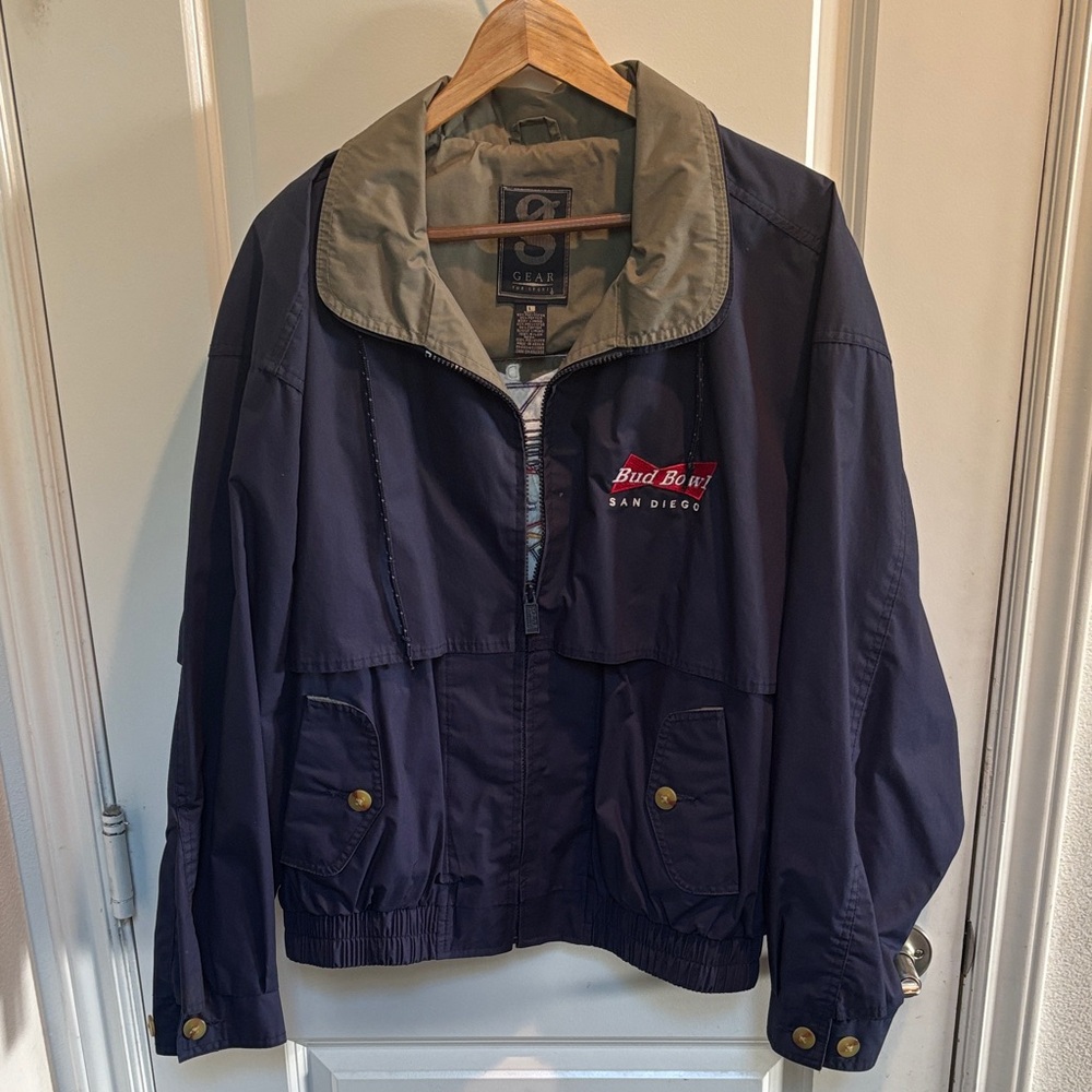 San Diego Super Bowl Budweiser Men's Navy Jacket